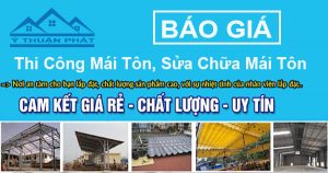 Báo giá thi công mái tôn làm mái tôn giá rẻ