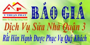 Báo giá dịch vụ sửa nhà quận 3 giá rẻ | Tiết kiệm 20% chi phí