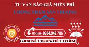 Tư vấn báo giá chống thấm sân thượng