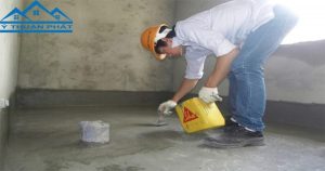 Cách chống thấm nhà vệ sinh bằng sika 107