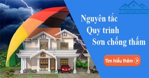 Nguyên tắc và quy trình sơn chống thấm