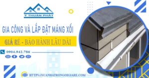 Gia công và lắp đặt máng xối tại KCN Tân Tạo – BH miễn phí