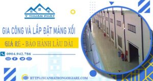 Gia công và lắp đặt máng xối tại KCN Tân Thới Hiệp – Miễn phí