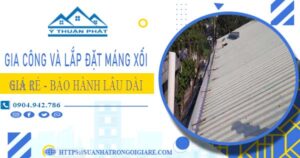 Gia công và lắp đặt máng xối tại Khu Công Nghệ Cao – Miễn phí