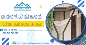 Gia công và lắp đặt máng xối tại Thủ Dầu Một【BH miễn phí】