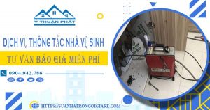 Tư vấn báo giá thông tắc nhà vệ sinh tại Bắc Ninh【Miễn phí】