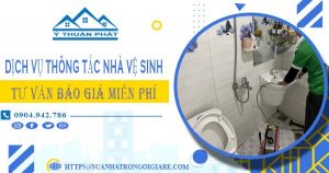 Tư vấn báo giá thông tắc nhà vệ sinh tại Cam Ranh【Miễn phí】