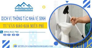 Tư vấn báo giá thông tắc nhà vệ sinh tại Củ Chi【Miễn phí】