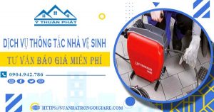 Tư vấn báo giá thông tắc nhà vệ sinh tại Đan Phượng【Miễn phí】