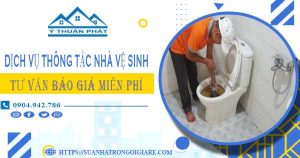 Tư vấn báo giá thông tắc nhà vệ sinh tại Gò Vấp【Miễn phí】