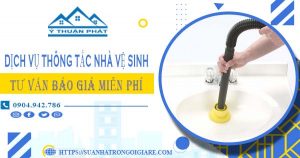 Tư vấn báo giá thông tắc nhà vệ sinh tại Hà Tĩnh【Miễn phí】