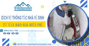 Tư vấn báo giá thông tắc nhà vệ sinh tại Hoài Đức【Miễn phí】