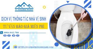 Tư vấn báo giá thông tắc nhà vệ sinh tại Hóc Môn【Miễn phí】