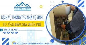 Tư vấn báo giá thông tắc nhà vệ sinh tại Long Biên【Miễn phí】