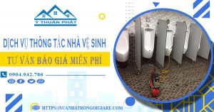 Tư vấn báo giá thông tắc nhà vệ sinh tại Long Xuyên【Miễn phí】