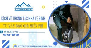 Tư vấn báo giá thông tắc nhà vệ sinh tại Mê Linh【Miễn phí】