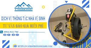 Tư vấn báo giá thông tắc nhà vệ sinh tại Nam Định【Miễn phí】