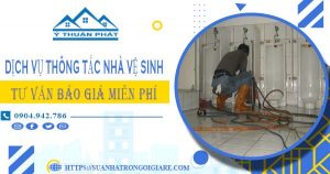 Tư vấn báo giá thông tắc nhà vệ sinh tại Ninh Bình【Miễn phí】