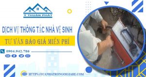 Tư vấn báo giá thông tắc nhà vệ sinh tại Phúc Thọ【Miễn phí】