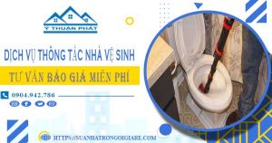 Tư vấn báo giá thông tắc nhà vệ sinh tại Tân Bình【Miễn phí】