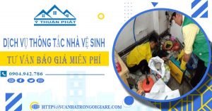 Tư vấn báo giá thông tắc nhà vệ sinh tại Thạch Thất【Miễn phí】