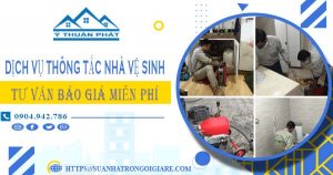 Tư vấn báo giá thông tắc nhà vệ sinh tại Thanh Oai【Miễn phí】