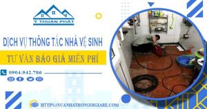 Tư vấn báo giá thông tắc nhà vệ sinh tại Thị Xã Sơn Tây【Miễn phí】