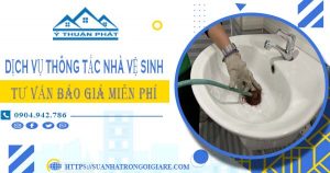 Tư vấn báo giá thông tắc nhà vệ sinh tại Tp Huế【Miễn phí】