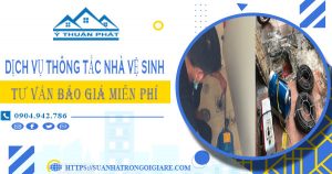 Tư vấn báo giá thông tắc nhà vệ sinh tại Tp Mỹ Tho【Miễn phí】