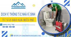 Tư vấn báo giá thông tắc nhà vệ sinh tại Tp Ngã Bảy【Miễn phí】