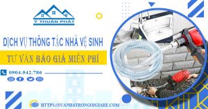 Tư vấn báo giá thông tắc nhà vệ sinh tại Trà Vinh【Miễn phí】