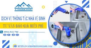 Tư vấn báo giá thông tắc nhà vệ sinh tại Từ Liêm【Miễn phí】