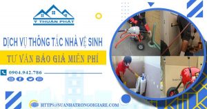 Tư vấn báo giá thông tắc nhà vệ sinh tại Ứng Hòa【Miễn phí】