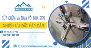 Phí sửa chữa và thay vòi hoa sen tại Bến Cát -【Ưu Đãi 10%】