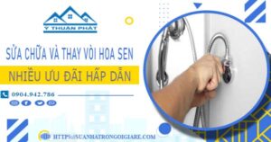Phí sửa chữa và thay vòi hoa sen tại Củ Chi -【Ưu Đãi 10%】