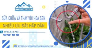 Phí sửa chữa và thay vòi hoa sen tại Dĩ An -【Ưu Đãi 10%】