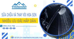 Phí sửa chữa và thay vòi hoa sen tại Đồng Nai -【Ưu Đãi 10%】