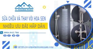 Phí sửa chữa và thay vòi hoa sen tại Gò Vấp -【Ưu Đãi 10%】