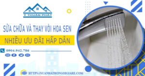 Phí sửa chữa và thay vòi hoa sen tại Nhà Bè -【Ưu Đãi 10%】