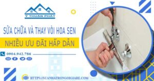 Phí sửa chữa và thay vòi hoa sen tại Quận 8 -【Ưu Đãi 10%】