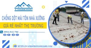 Bảng giá chống dột mái tôn nhà xưởng tại Gò Vấp -【N 2025】