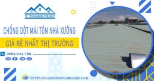 Bảng giá chống dột mái tôn nhà xưởng tại Thuận An -【2025】