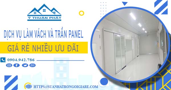 Bảng giá vách và trần Panel tại Bình Dương -【Ưu đãi giảm 20%】
