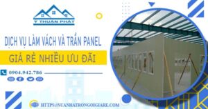 Bảng giá vách và trần Panel tại Bình Tân -【Ưu đãi giảm 20%】