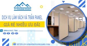 Bảng giá vách và trần Panel tại Quận 11 -【Ưu đãi giảm 20%】
