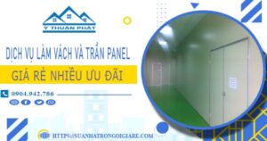 Bảng giá vách và trần Panel tại Quận 12 -【Ưu đãi giảm 20%】