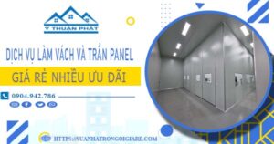 Bảng giá vách và trần Panel tại Quận 8 -【Ưu đãi giảm 20%】