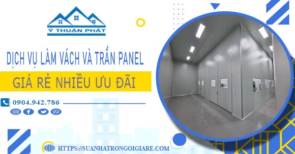 Bảng giá vách và trần Panel tại Quận 8 -【Ưu đãi giảm 20%】