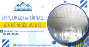Bảng giá vách và trần Panel tại Tân Phú -【Ưu đãi giảm 20%】
